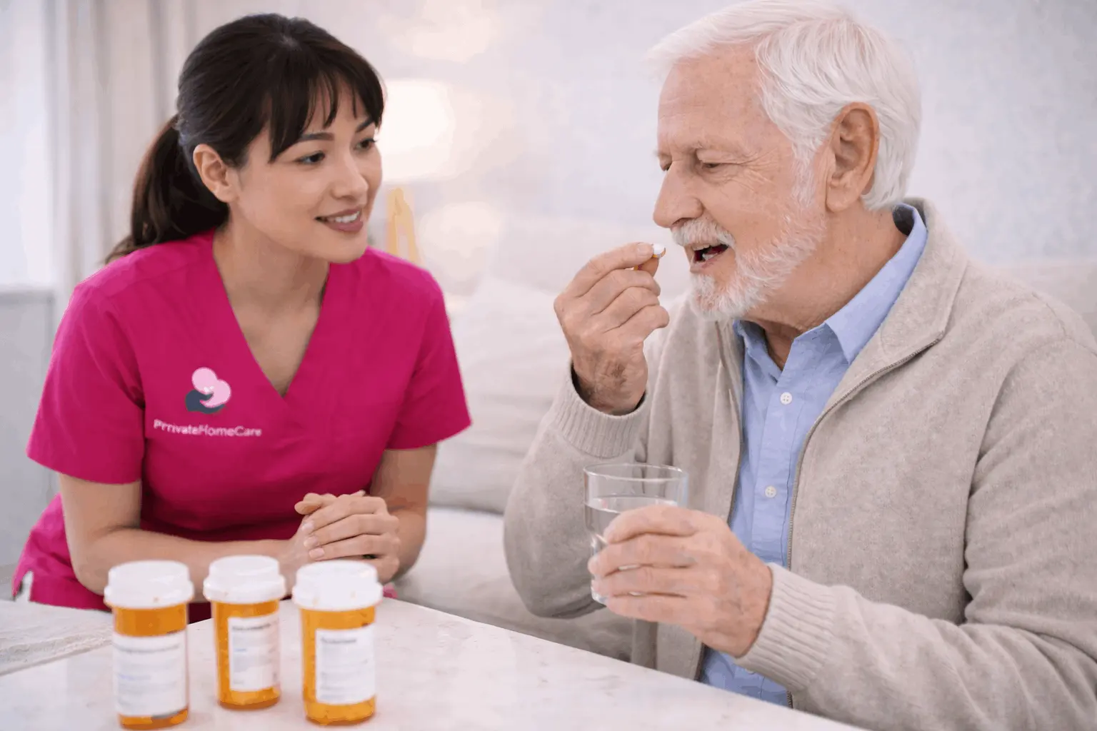 Medication support at home in Kent by trained carers